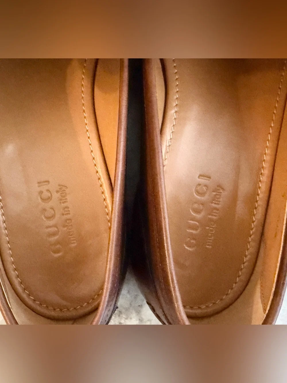 GUCCI Jordaan Horsebit Brown Ombre Leather Loafer 9 /9.5 US 1953 Moccasin $1100